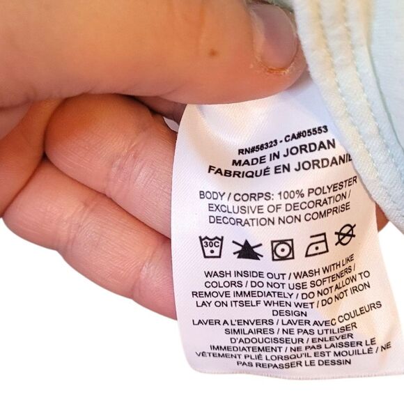 Nike Women's Mint Green Cropped Mesh Tank Top Size M - Picture 5 of 5